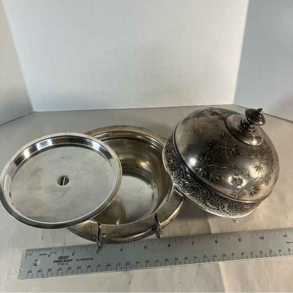 Vintage Silver Plated Butter Dish - Picture 4 of 9